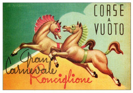 RONCIGLIONE - VITERBO - CARNEVALE DI RONCIGLIONE  CORSE A VUOTO - NVG FG - F006 - Viterbo
