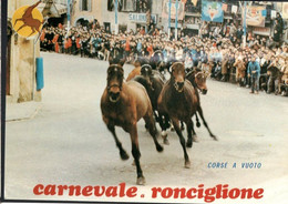 RONCIGLIONE - VITERBO - CARNEVALE DI RONCIGLIONE  CORSE A VUOTO - NVG FG - F016 - Viterbo