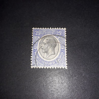 PL2242 COLONIE INGLESI BRITANNICHE TANGANYIKA KING GEORGE 25 C. "XO" - Tanganyika (...-1932)