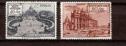 Vatican Vatikaan 1949 Yvertn° Espresso 11-12 (*) Mint Light Hinged Cote 50 Euro - Urgente