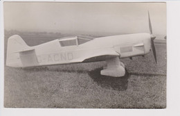 Vintage Rppc Percival Mew Gull Aircraft - 1919-1938: Entre Guerres