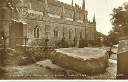 REAL PHOTOGRAPHIC POSTCARD - ST. PATRICK'S GRAVE AND CATHEDRAL - DOWNPATRICK - COUNTY DOWN - NORTHERN IRELAND - Down