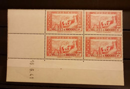Timbre Andorre N°81(**) Coin Daté 16/6/41 TB - Unused Stamps