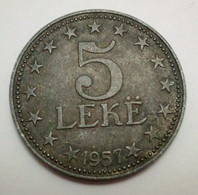 Albania -  5 Leke 1957 - Albanien