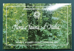 ITALIA 1991 FLORA E FAUNA - Gedenkmünzen