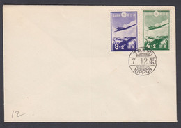 1945. JAPAN  3+2 And 4+2 S Air Mail Cancelled TOKIO NIPPON 7.12.45. (Michel 234-235) - JF367901 - Briefe U. Dokumente