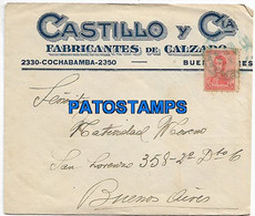 147234 ARGENTINA COVER YEAR 1919 CANCEL CIRCULATED TO BUENOS AIRES PUBLICITY CASTILLO Y Cia NO POSTAL POSTCARD - Covers & Documents
