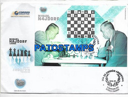 147255 ARGENTINA COVER CANCEL AJEDREZ MIGUEL NAJDORF YEAR 2011 NO POSTAL POSTCARD - Lettres & Documents