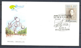Enveloppe BELGICA 72 Avec Charnières - Cachet Journée De L'Aérophilatelie  FISA  Bruxelles / Brussel Concorde - 1972 - Autres