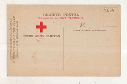 A179) Croix Rouge Portugal Bilhete Postal Beneficio Cruz Vermelha Inter Armas Caritas - Croce Rossa