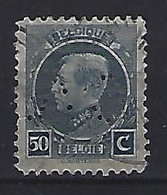 Belgium 1921-22  Perfins  (o)  Mi.166  (C.A.) - 1909-34