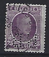 Belgium 1923-25  Perfins  (o)  Mi.187  (P.B.) - 1909-34