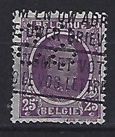 Belgium 1923-25  Perfins  (o)  Mi.187  (S.S.) - 1909-34