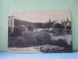 CASTELMORON -SUR-LOT (LOT ET GARONNE) LES PONTS SUSPENDUS. LE PONT. - Castelmoron