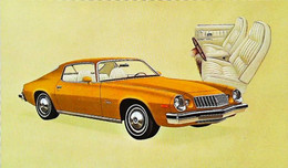 ► CAMARO Sport Coupe 1974 - Publicté Automobile Américaine (Litho. U.S.A.) - Roadside - Rutas Americanas