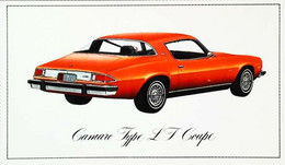 ► CAMARO LT 1976 - Publicité Automobile Américaine (Litho. U.S.A.) - Roadside - IndyCar