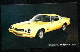 ► CAMARO Z28 Sport Coupe 1978 - Publicité Automobile Américaine (Litho. U.S.A.) - Roadside - Rutas Americanas