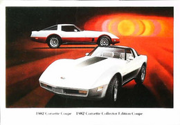 ► CORVETTE Collector Edition Chevrolet 1982 - Publicité Automobile Américaine (Litho. U.S.A.) - Roadside - Rutas Americanas