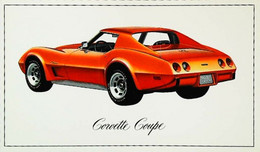 ► CORVETTE Coupé Chevrolet 1976 - Publicité Automobile Américaine (Litho. U.S.A.) - Roadside - American Roadside