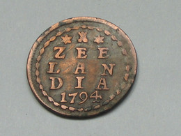 PAYS-BAS- ZELANDIA 1794 - République Néerlandaise 1 Duit, 1792-1797  ***** EN ACHAT IMMEDIAT **** - …-1795 : Oude Periode