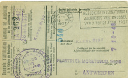 Bezoek De Internationale Jaarbeurs Van Brussel Van 7 Tot 21 April 1937 - Werbestempel