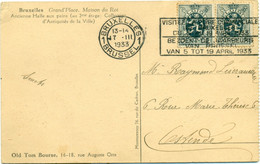 Visitez La Foire Commerciale De Bruxelles Du 5 Au 19 Avril 1933 - Bezoekt De Jaarbeurs Van Brussel ... - Vlagstempels