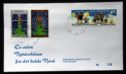 Greenland 2002 Cover  Minr.392 KANGERLUSSUA 27-12 02    (lot 422 ) - Covers & Documents