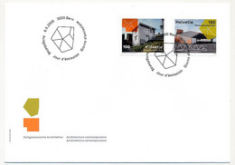 SUISSE -  FDC 2009 - Architecture Contemporaine - BERNE - 8/5/2009 - 1 Enveloppe - Andere & Zonder Classificatie