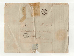 Cx17 A) Portugal Carta Marca Postal 1860 BEJA FARO PORTIMÃO > José Francº Moreira Brito Velho Da Costa Messejana - Other & Unclassified