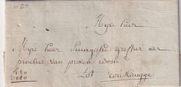 DDY 076 - Lettre Précurseur VEURNE 1777 Vers ROUSBRUGGE - EXPRES (Cito Cito) - RARE Mention De Port à L'intérieur - 1714-1794 (Pays-Bas Autrichiens)