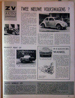 Volkswagen, Peugeot, N.S.U.  (17.12.1964) Auto - Otros & Sin Clasificación