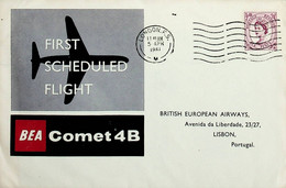 1961 Great Britain 1st BEA Flight London - Lisbon With A Comet 4B - Autres & Non Classés