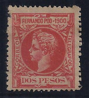 ESPAÑA/FERNANDO POO 1900 - Edifil #93 - MLH * - Fernando Po