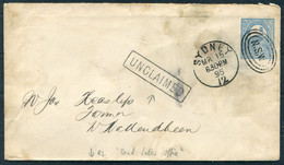 1895 Australia, New South Wales Stationery Cover Sydney - Wallendbeen "UNCLAIMED" Dead Letter Office D.L.O. - Cartas & Documentos