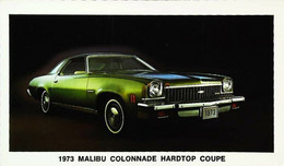 ► CHEVROLET   Malibu  Classic Colonnade Coupe 1973  - Publicité Automobile Chevrolet  (Litho. U.S.A.) - Rutas Americanas