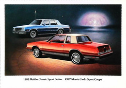 ► CHEVROLET Malibu Classic Sport 1982  - Publicité Automobile Chevrolet  (Litho. U.S.A.) - Rutas Americanas