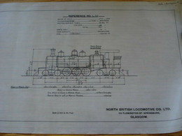 CEYLON GOVERNMENT RAILWAYS 1908 ENGINEER'S LOCOMOTIVE - Other Plans