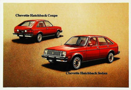 ► CHEVROLET Chevette Hatchback 1981  - Publicité Automobile Chevrolet  (Litho. U.S.A.) - American Roadside