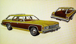 ► CHEVROLET Caprice Estate Station Wagon 1974  - Publicité Automobile Chevrolet  (Litho. U.S.A.) - Rutas Americanas