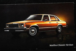 ► CHEVROLET Malibu Classic Sedan 1978  - Publicité Automobile Chevrolet  (Litho. U.S.A.) - Rutas Americanas