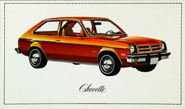 ► CHEVROLET Chevette 1976  - Publicité Automobile Chevrolet   (Litho. U.S.A.) - Rutas Americanas