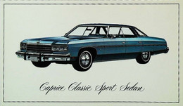 ► CHEVROLET Caprice Classic Sport Sedan 1976  - Publicité Automobile Chevrolet   (Litho. U.S.A.) - Rutas Americanas