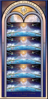 United Nations / New York 1992 Mi# 633-634 Kleinbogen ** MNH - Sheet Of 10 (1 X 5 Zd) - Mission To Planet Earth / Space - América Del Norte