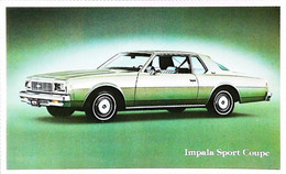 ► CHEVROLET Impala Sport Coupe 1979  - Publicité Automobile Chevrolet   (Litho. U.S.A.) - Rutas Americanas