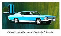 ► CHEVROLET Chevelle Malibu Sport Coupe 1969    - Publicité Automobile Chevrolet   (Litho. U.S.A.) - American Roadside