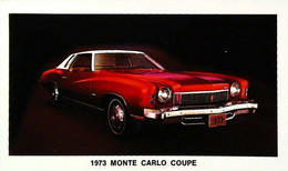 ► CHEVROLET  Monte Carlo Coupe  1973  - Publicité Automobile Chevrolet   (Litho. U.S.A.) - American Roadside