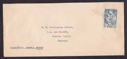 Ireland: Cover To UK, 1954, 1 Stamp, Religion, Sent By Electricity Supply Board (minor Damage) - Storia Postale