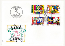 SUISSE -  FDC 1992 -  Le Cirque - BERNE - 25/8/1992 -  5 Enveloppes (2 Séries) - FDC