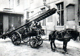 Paris 1900 : La Grande échelle Des Pompiers Par Seeberger - Pompiers