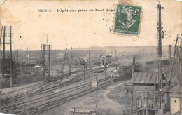 Creil           60       Dépôt  De La Gare Vu Du Pont Royal           (voir Scan) - Creil